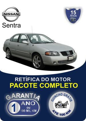 Retifica de motor Nissan Sentra com garantia pacote completo Rw motores